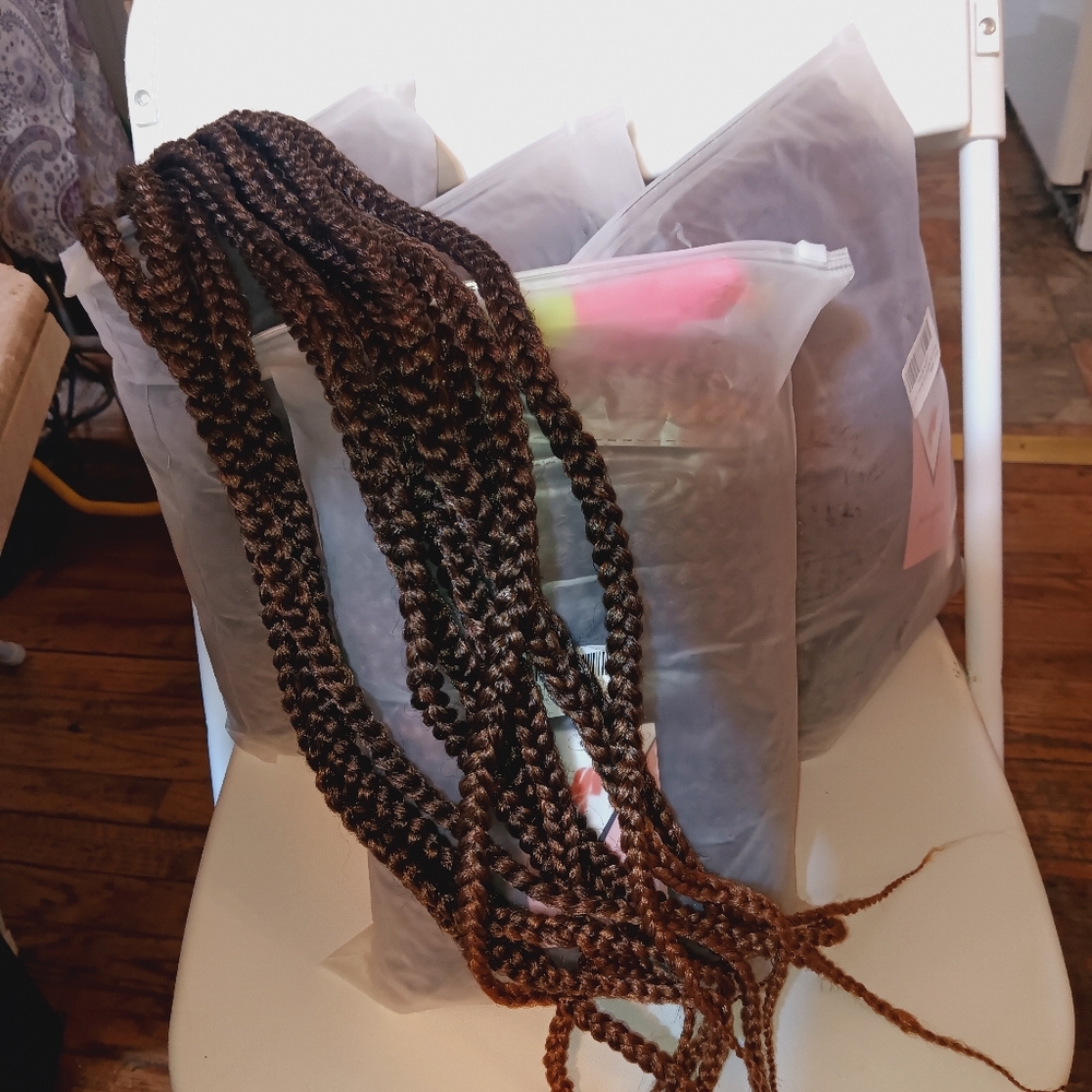 Brown Braided Hair Extensions